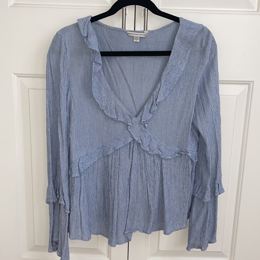 American Eagle Ruffle Blouse